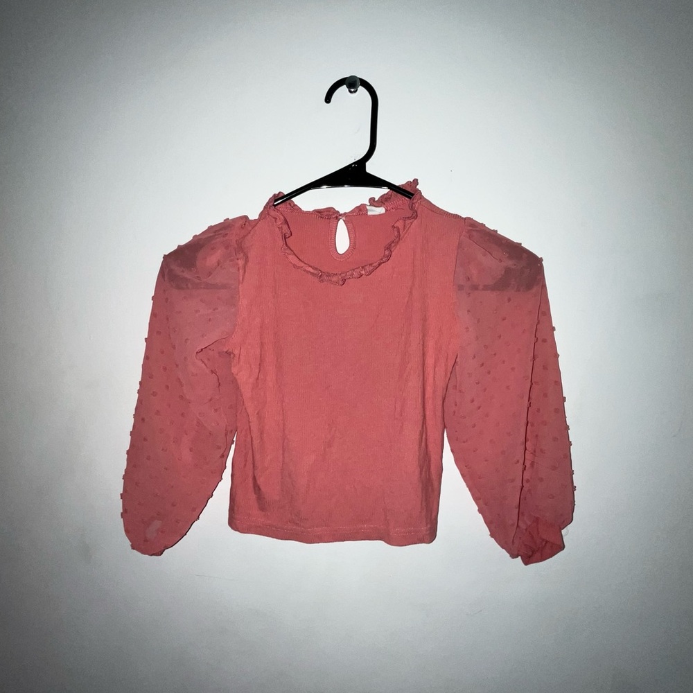 Elegant Pink kids girls blouse top